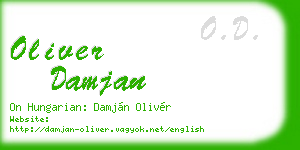 oliver damjan business card